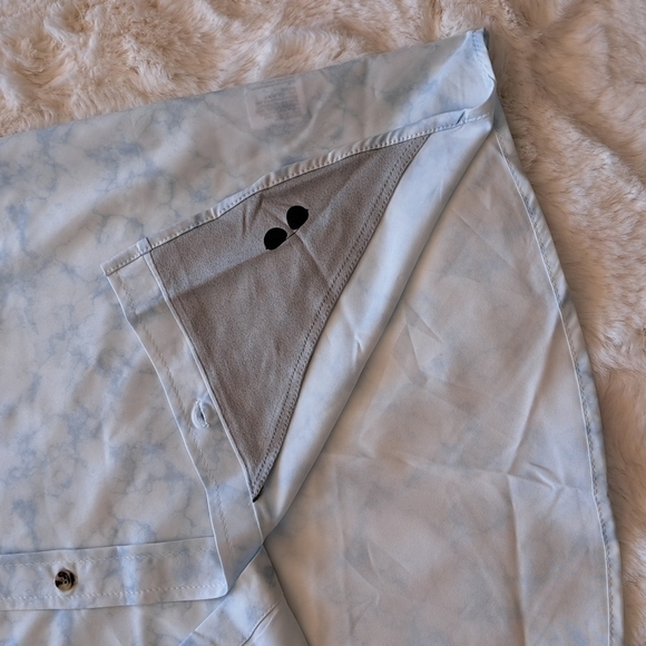 Avalanche Outdoor Supply Co Mens BLUE Button Down Short Sleeve NEW Large - Picture 4 of 9